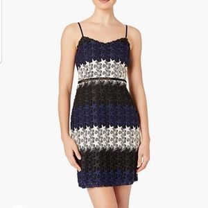 Bebe Multi-Colored Star Lace Mini Dress